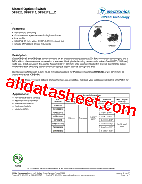 OPB821S10Z型号图片