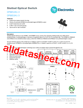 OPB852A3型号图片