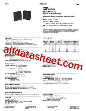 OSASH205DM5型号图片