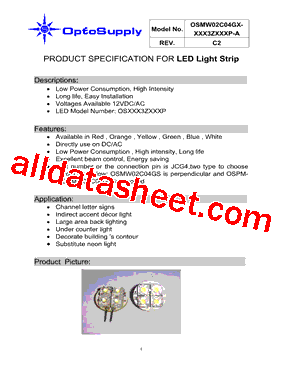 OSMW02C04GX-M5S3Z2C1P-X型号图片