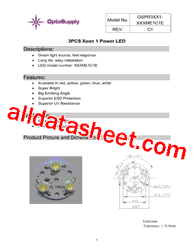 OSPR3XR1-R5XME1C1E型号图片