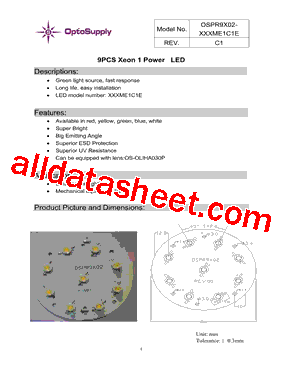 OSPR9X02-M7XME1C1E型号图片