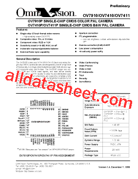OV7410P型号图片