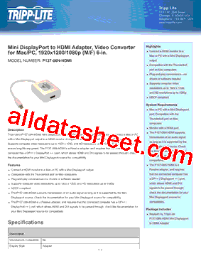 P13706NHDMI型号图片