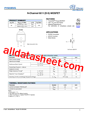 P1503BVG型号图片