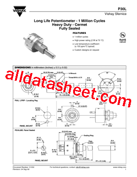 P30LLEAPRS102MA型号图片