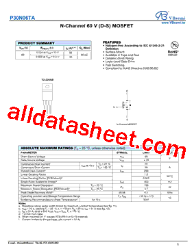 P30N06TA型号图片