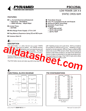 P3C1256L85SNCLF型号图片