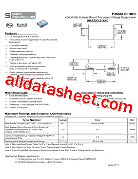 P4SMA150A-E3/61型号图片