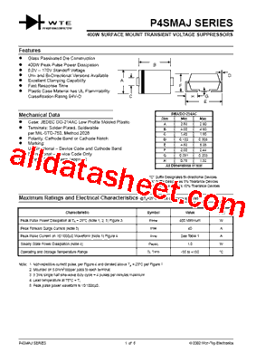 P4SMA5.0ATR13型号图片