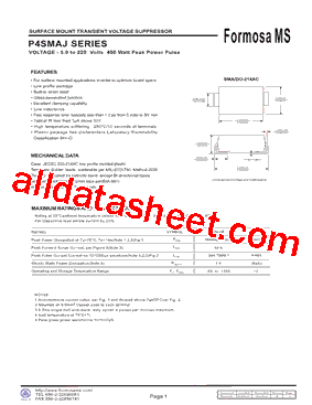 P4SMAJ120A型号图片