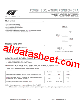 P6KE150CA型号图片