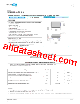 P6SMB120A-E3/5B型号图片