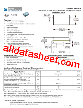 P6SMB150A-E3/52型号图片