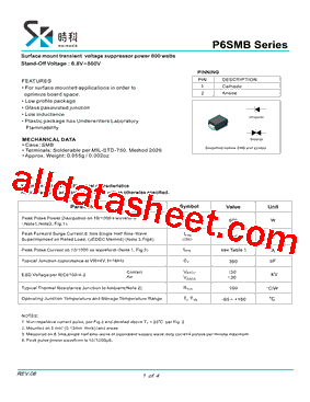 P6SMB540A型号图片