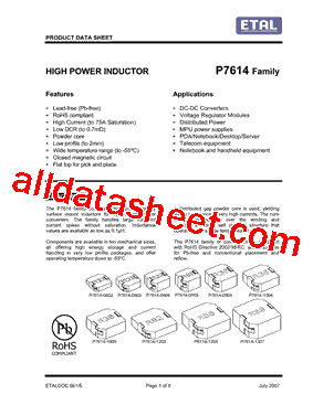 P7614-1203-R10M型号图片