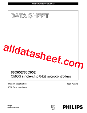 P80C652FHB型号图片