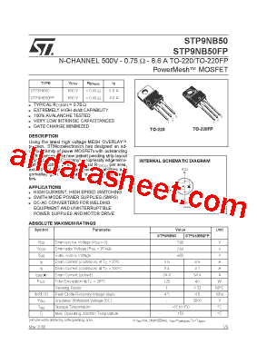 P9NB50FP型号图片