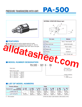 PA-500-103V-06型号图片