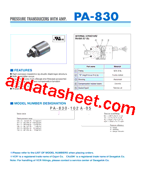 PA-830-351A-R2型号图片