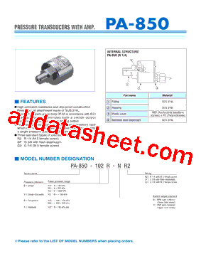 PA-850-103A-NGF型号图片