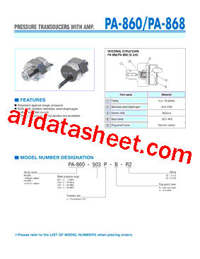 PA-860-104P-B-R2型号图片