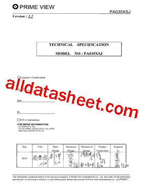 PA035XSJ型号图片