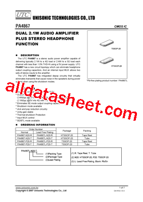 PA4867-P20-R型号图片