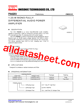 PA6203G-SH2-R型号图片