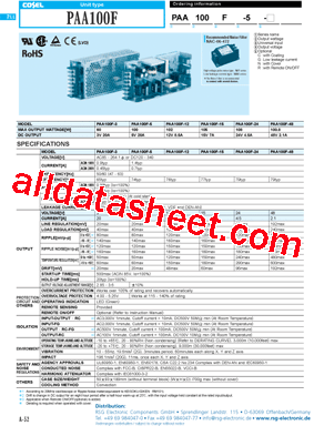 PAA100F-5-R型号图片