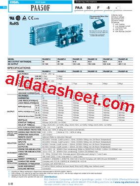 PAA50F-5-R型号图片