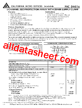 PACDN016M型号图片