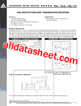 PACVGA-100R型号图片