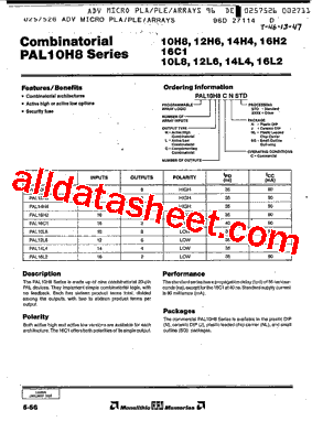 PAL14H8CNSTD型号图片