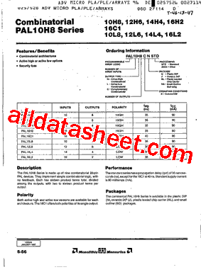 PAL16L6CNXXXX型号图片