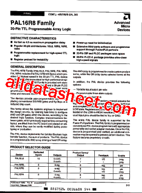 PAL16R-102JC型号图片