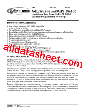 PALLV16V8-10JC型号图片