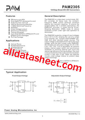 PAM2305CGF250型号图片