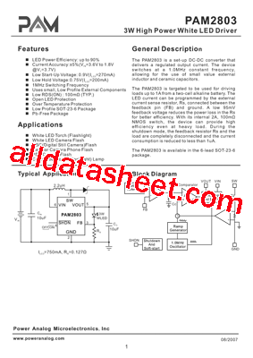 PAM2803AAF095型号图片