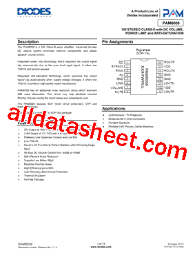 PAM8008DR型号图片