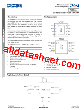 PAM8304ASR型号图片