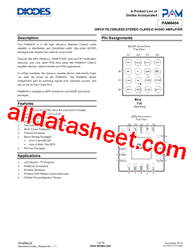 PAM8404KGR型号图片