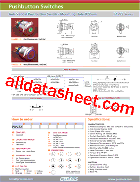 PAV22SMS1N220型号图片