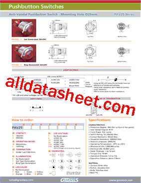 PAV25DDLS1F6型号图片