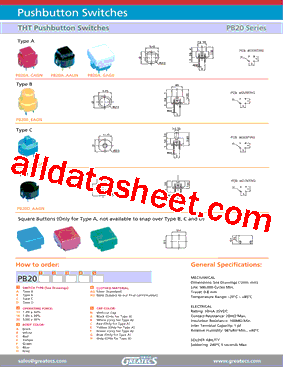 PB20A18DAUA型号图片