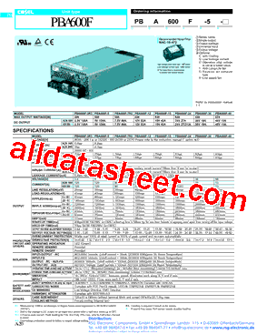 PBA600F-24型号图片