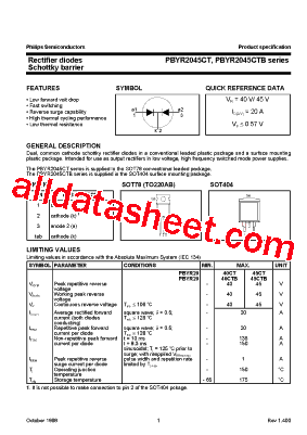 PBYR2040CT型号图片