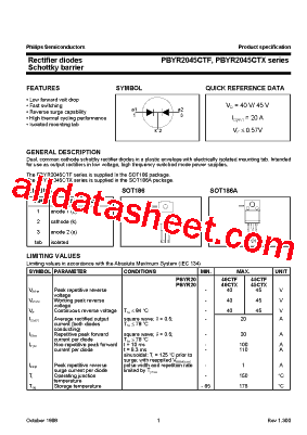 PBYR2040CTX型号图片