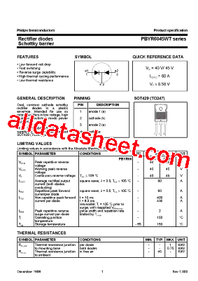 PBYR6045WT型号图片