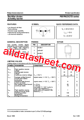 PBYR625CTD型号图片